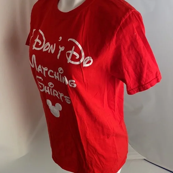 Gildan I Don’t Do Matching Shirts Disney t-shirt M - Picture 3 of 8